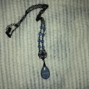 Blue gem necklace